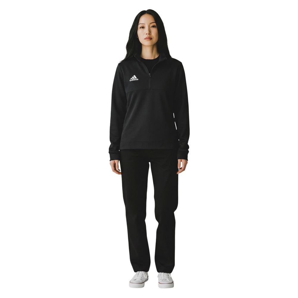 Adidas Aeroready Womens Quarter Zip Pullover Black Training Top Medium M